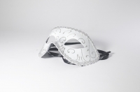 Masque de venise blanc et argent