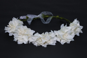 couronne de fleurs (blanc cassé)