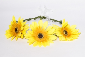Couronne de fleurs Tournesol (Jaune)
