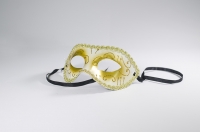 Masque de venise blanc et or