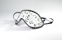 Masque de venise blanc et noir